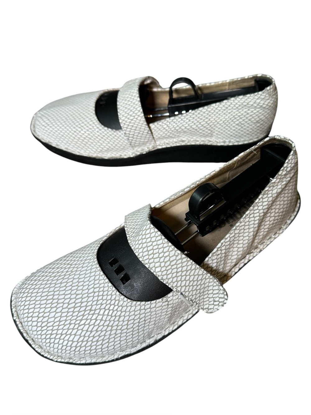 Alegria Felix Mary Jane Snake Print Leather Comfort Shoe